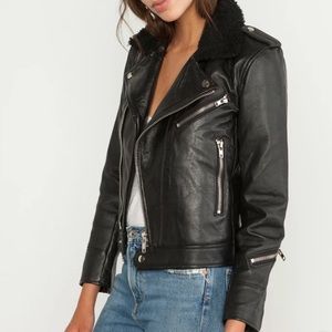 DEADWOOD Avery Biker Jacket recycled leather 42